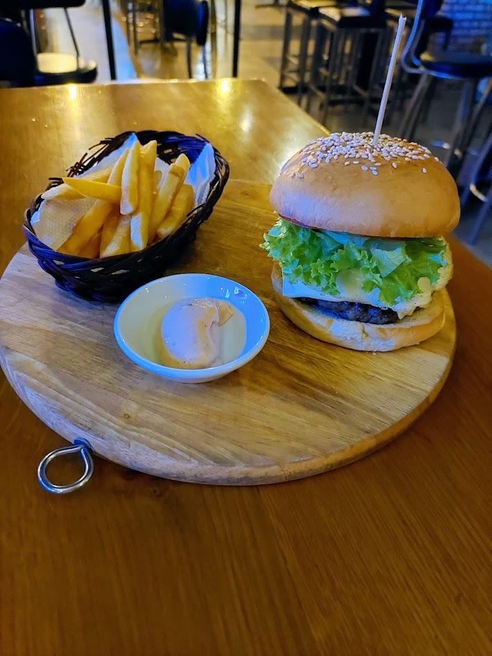 Burger and Chips